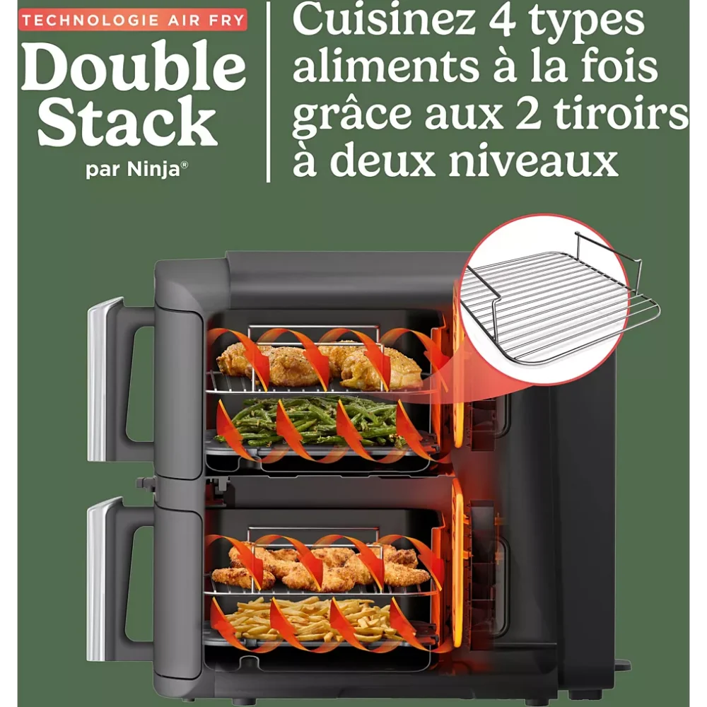 Friteuse sans huile NINJA Double Stack XL 9,5l SL451EU – Image 6