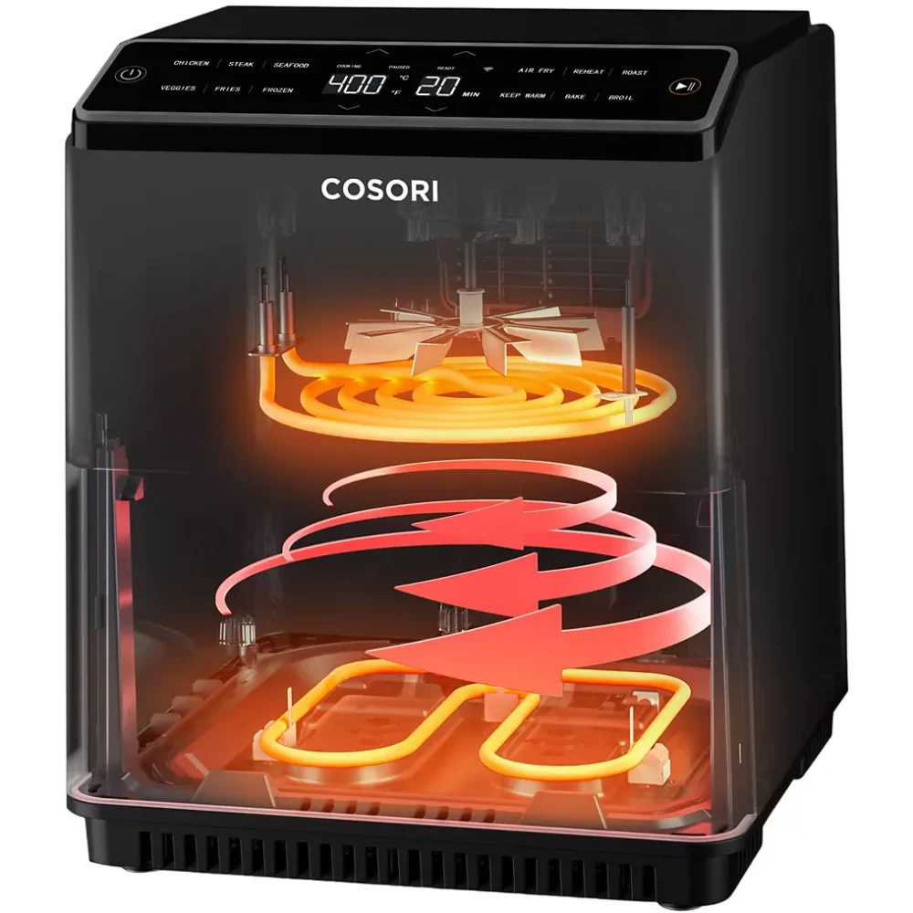 Friteuse sans huile COSORI Dual Blaze Noir + grille – Image 4