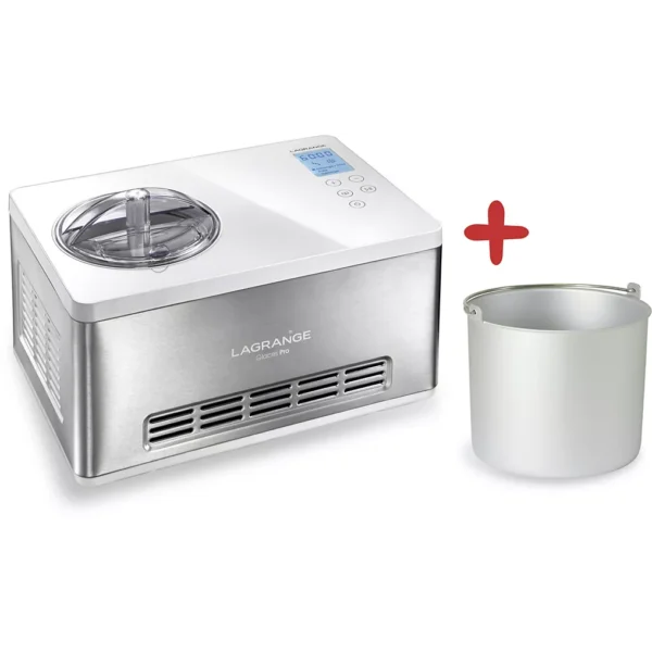 Turbine à glace LAGRANGE Glaces Pro 2L double cuve 419022