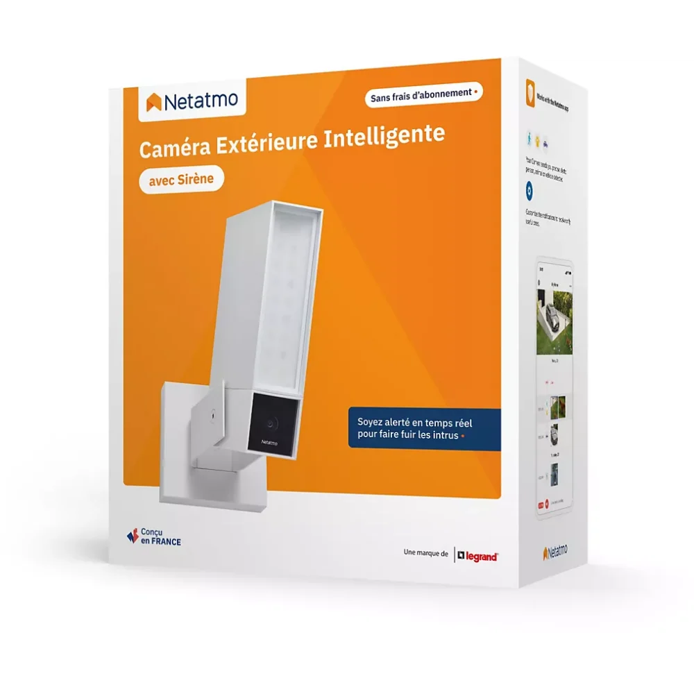 Caméra de surveillance NETATMO Wifi Pack 2 blanches avec sirène – Image 3