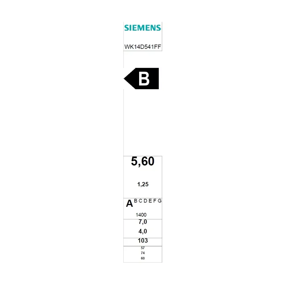 Lave-linge séchant Siemens WK14D543FR Blanc – Image 2