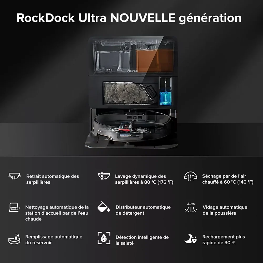 Aspirateur robot ROBOROCK Saros 10 Black – Image 11