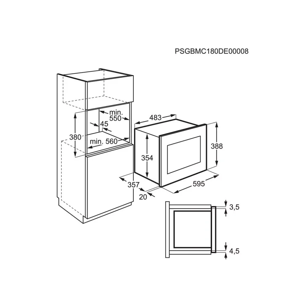 Micro ondes grill encastrable ELECTROLUX LMS4253TMX – Image 7