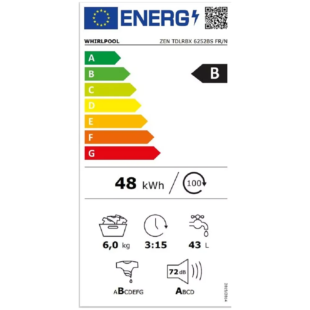 Lave linge top WHIRLPOOL ZENTDLRBX6252BSFR/N Silence – Image 8