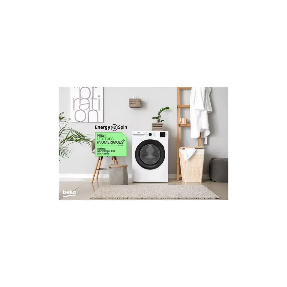 Lave linge hublot BEKO BM3WFU390411 Energy Spin – Image 5