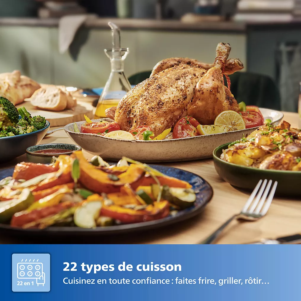 Airfryer PHILIPS Series 7000 XXL 8,3L HD9880/90 avec sonde – Image 21