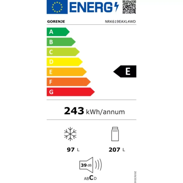 Réfrigérateur combiné GORENJE NRK619EAXL4WD – Image 6