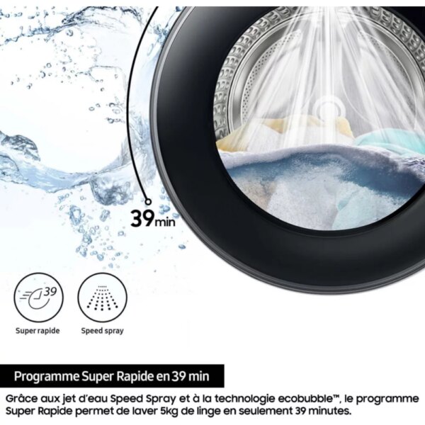 Lave linge hublot SAMSUNG WW90DG6U85LK Bespoke AI – Image 10