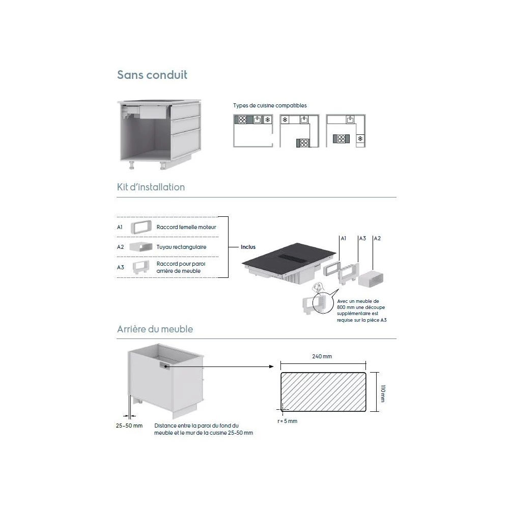 Table induction aspirante ELECTROLUX KCC84450 breeze – Image 9