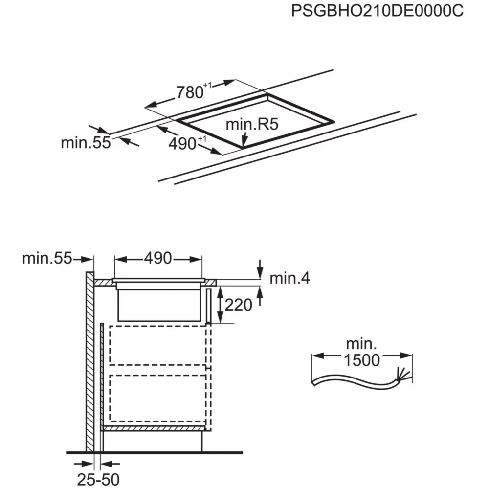 Table induction aspirante ELECTROLUX KCC84450 breeze – Image 8