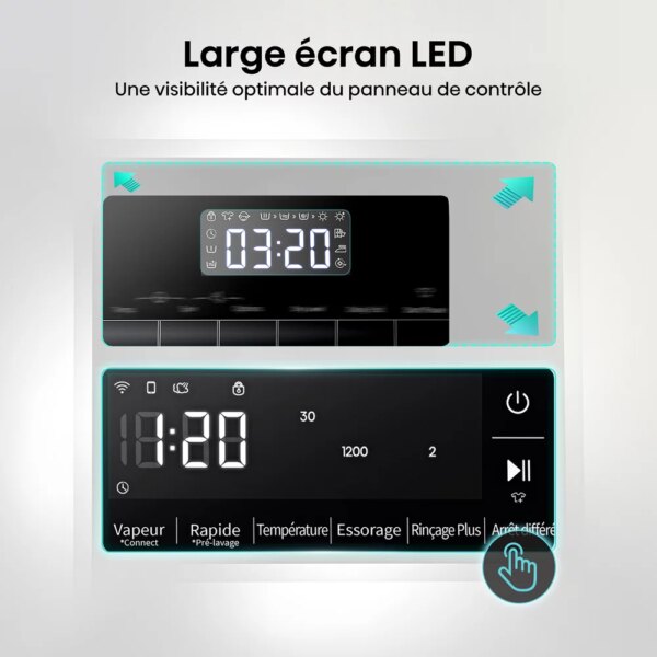 Lave linge séchant hublot HISENSE WD3S8043BW3 – Image 9