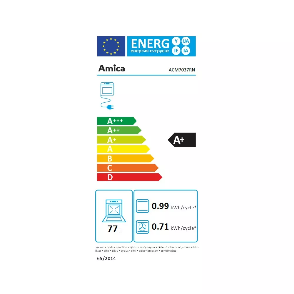 Cuisinière mixte AMICA ACM7037RN – Image 6