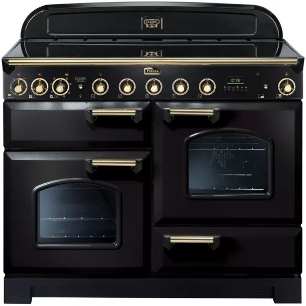 Piano de cuisson induction FALCON DELUX110 INDUC NOIR LAITON