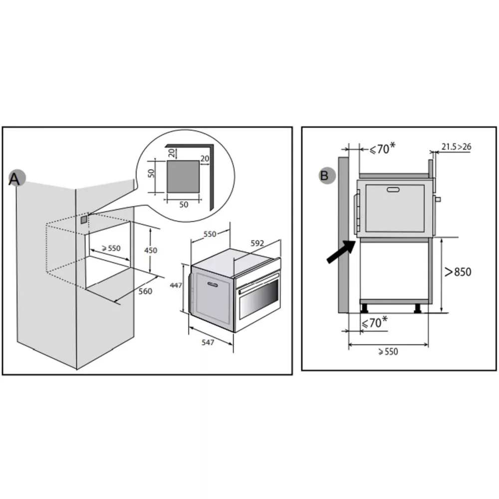 Micro ondes combiné DE DIETRICH DKC4536H – Image 2