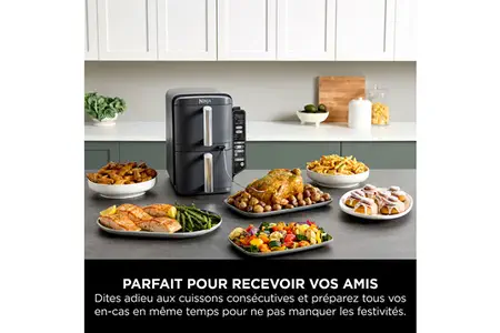Friteuse sans huile Ninja Double Stack XL avec Thermosonde SmartCook SL451EU – Image 8